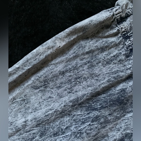 design Vintage 90’s Blue Semi-Distressed Long Sleeve Button-Up Shirt L PreOwned - Picture 8 of 15